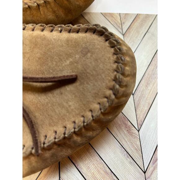 UGG Dakota Chestnut Suede Shearling Slip On Moccasin Slippers Brown Women Size 9 - Picture 7 of 13